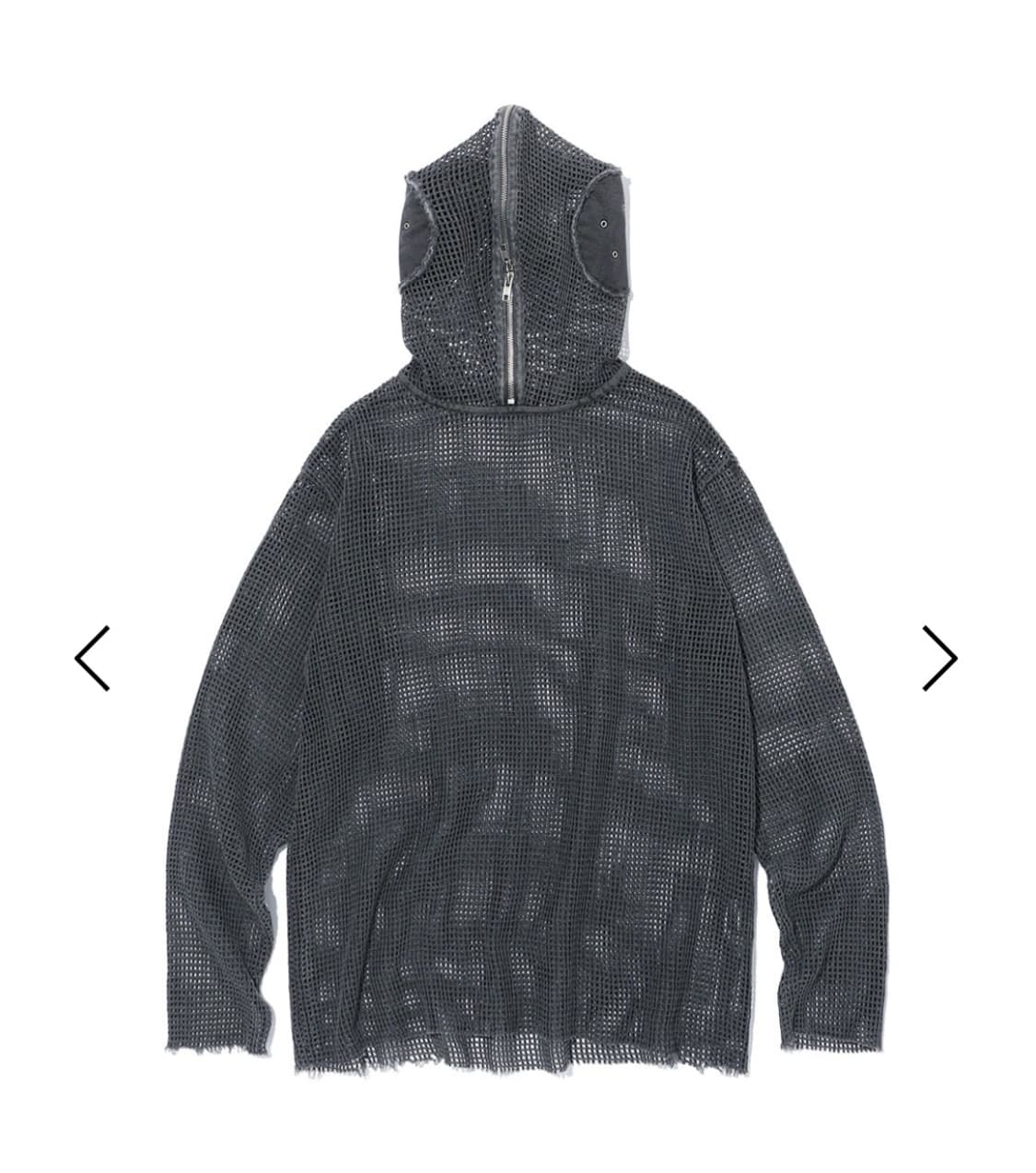 [L,XL] ICYTO 매쉬 집 후드 차콜, 베이지 상품이미지4