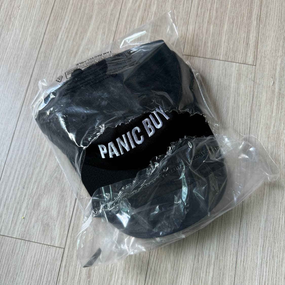 아이디어 / PANIC BUY 볼캡 모자 블랙 / OS 상품이미지1