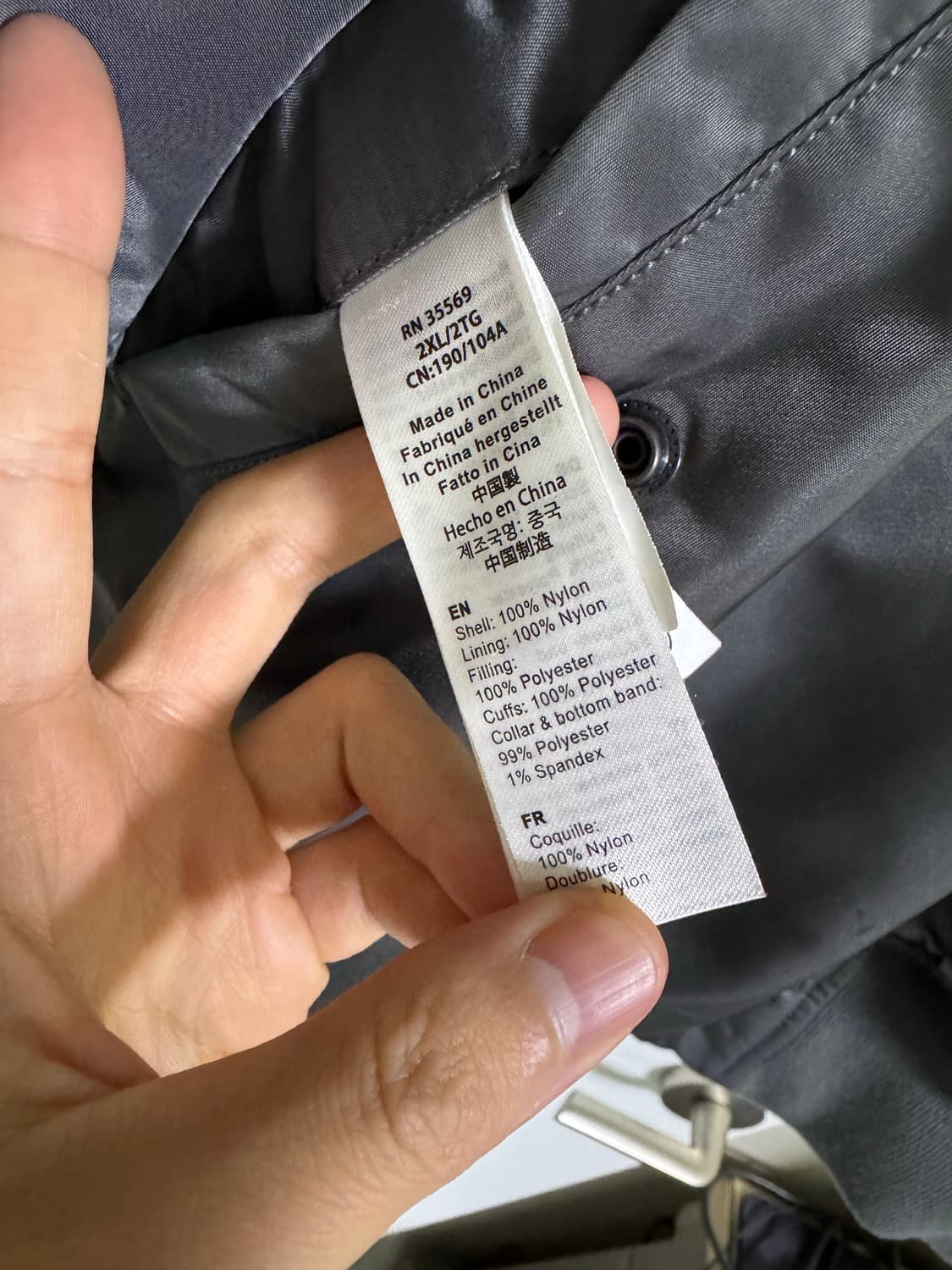 <XXL> 알파인더스트리 MA-1 항공 점퍼 건메탈 상품이미지3