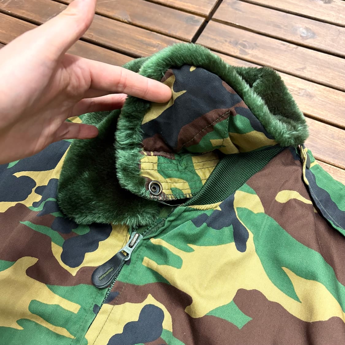 (M) 밀리터리 카모플라쥬 MA-1 탱커 자켓 상품이미지5