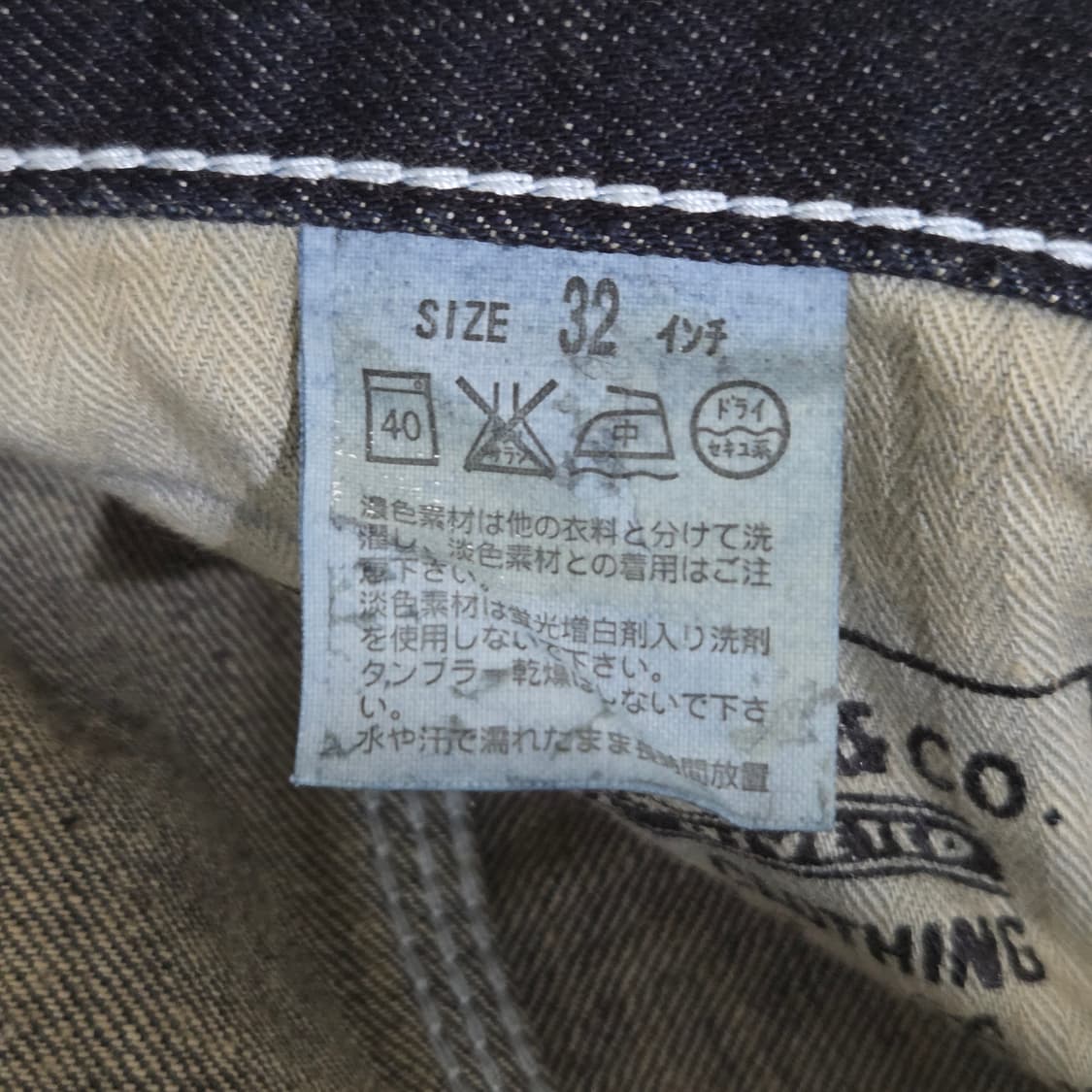 리바이스 504 진청 데님팬츠 32/32 상품이미지6