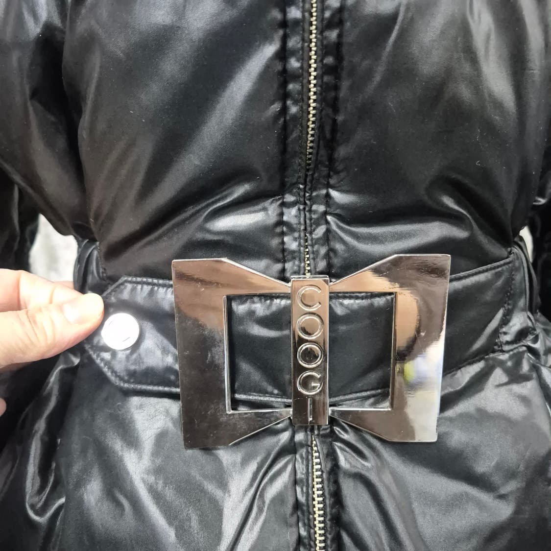 쿠지 여성벨티드 숏패딩(시퀸카라) 희귀레어템 상품이미지7