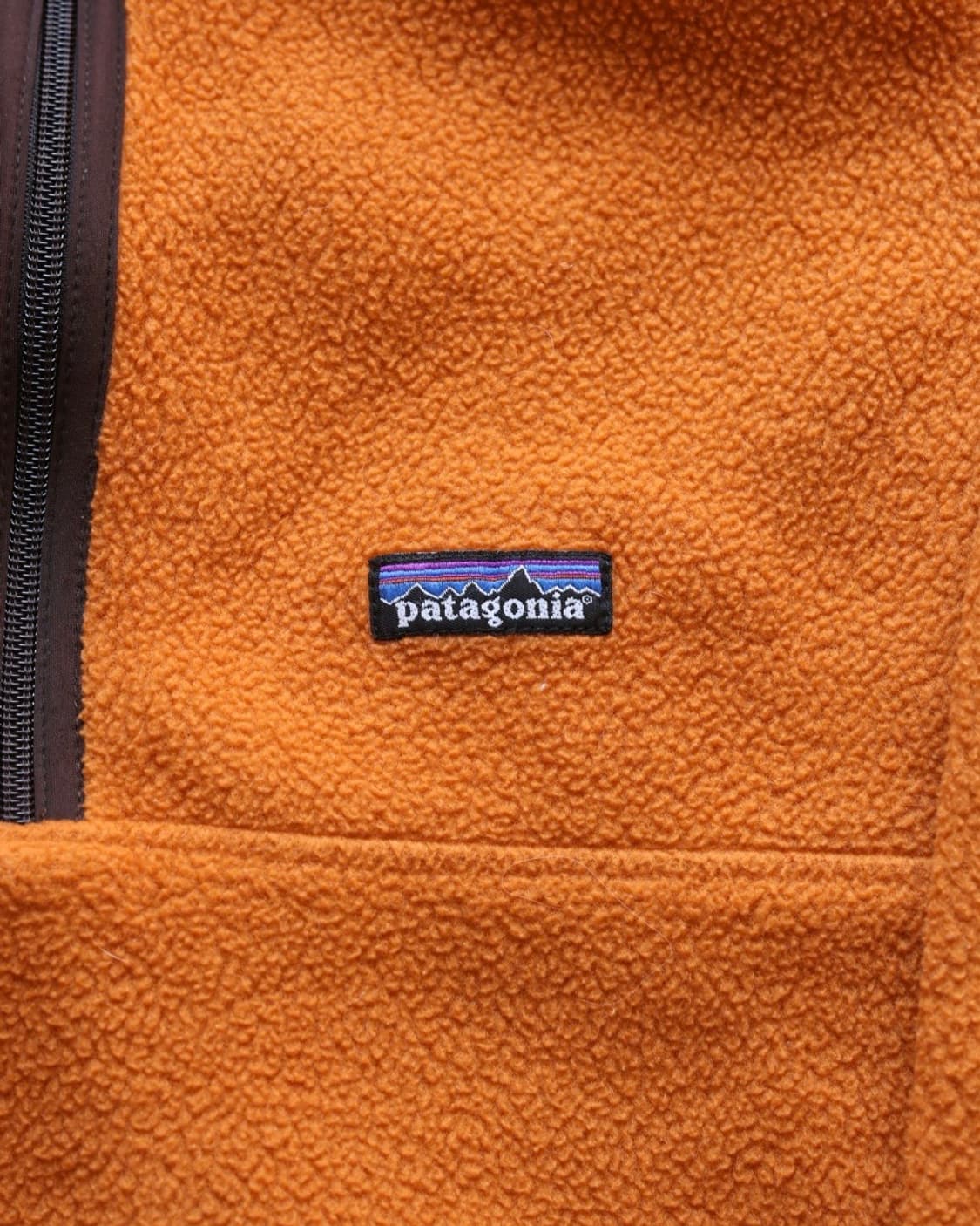 파타고니아 빈티지 00s 마수피얼 신칠라 하프집업 플리스 오렌지 S 상품이미지4