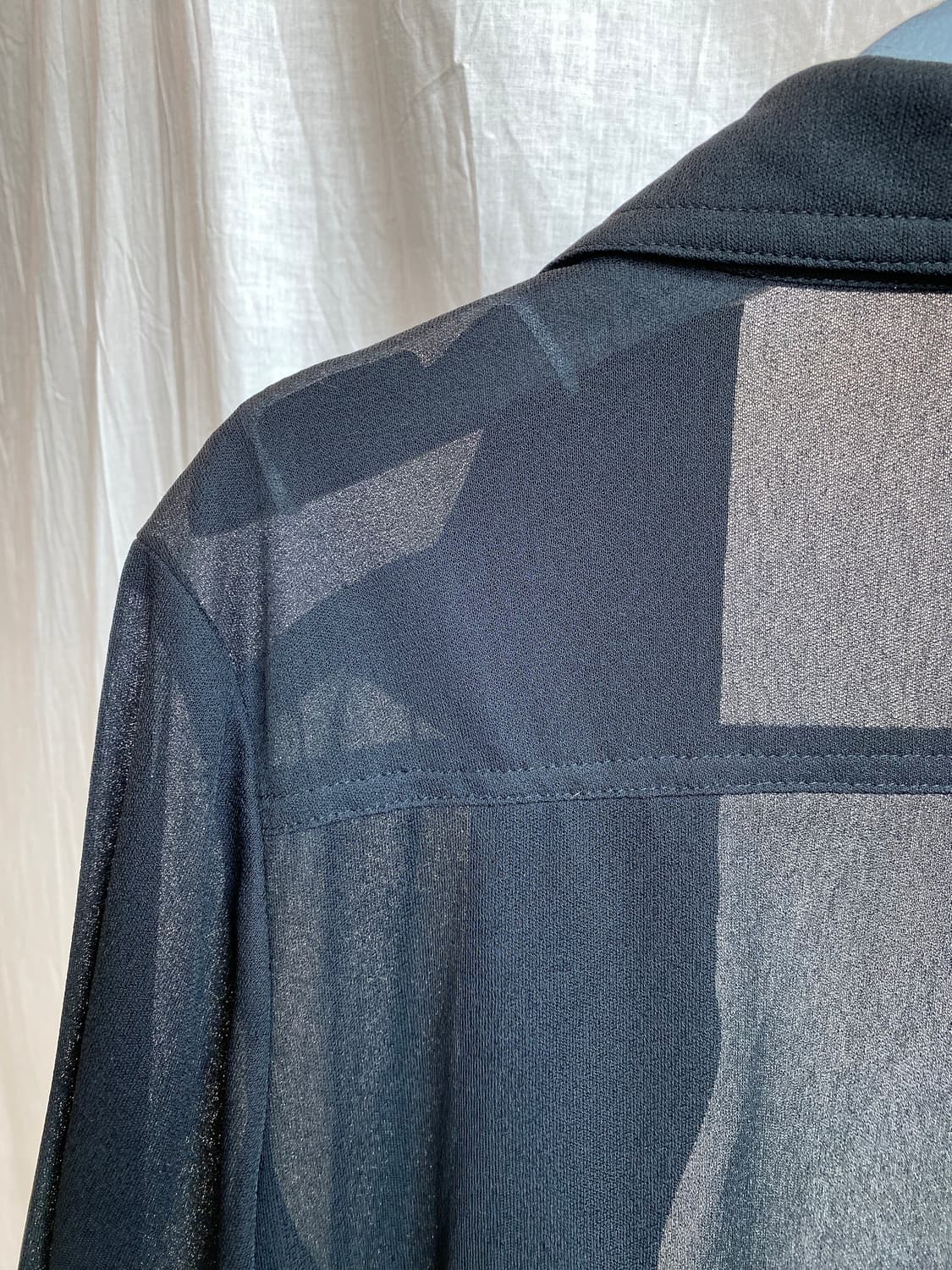 블랙 시스루 오픈자켓(M) 상품이미지10