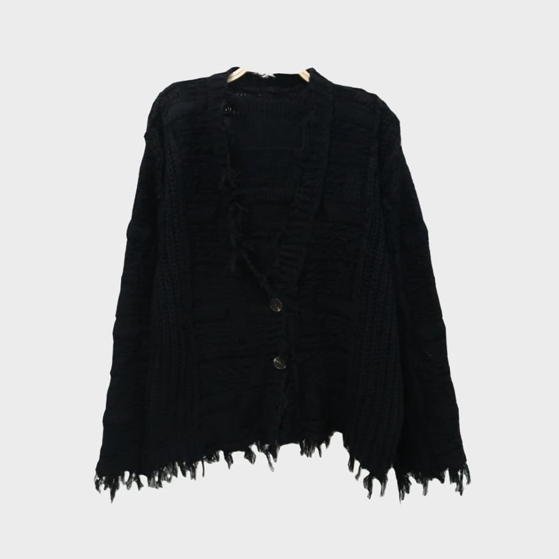 지알엘 데미지 포인트 블랙 가디건 60514 상품이미지1