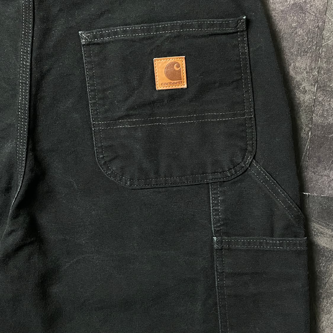 CARHARTT 칼하트 빈티지 블랙 카펜터 워크 하프팬츠 A01135 상품이미지8