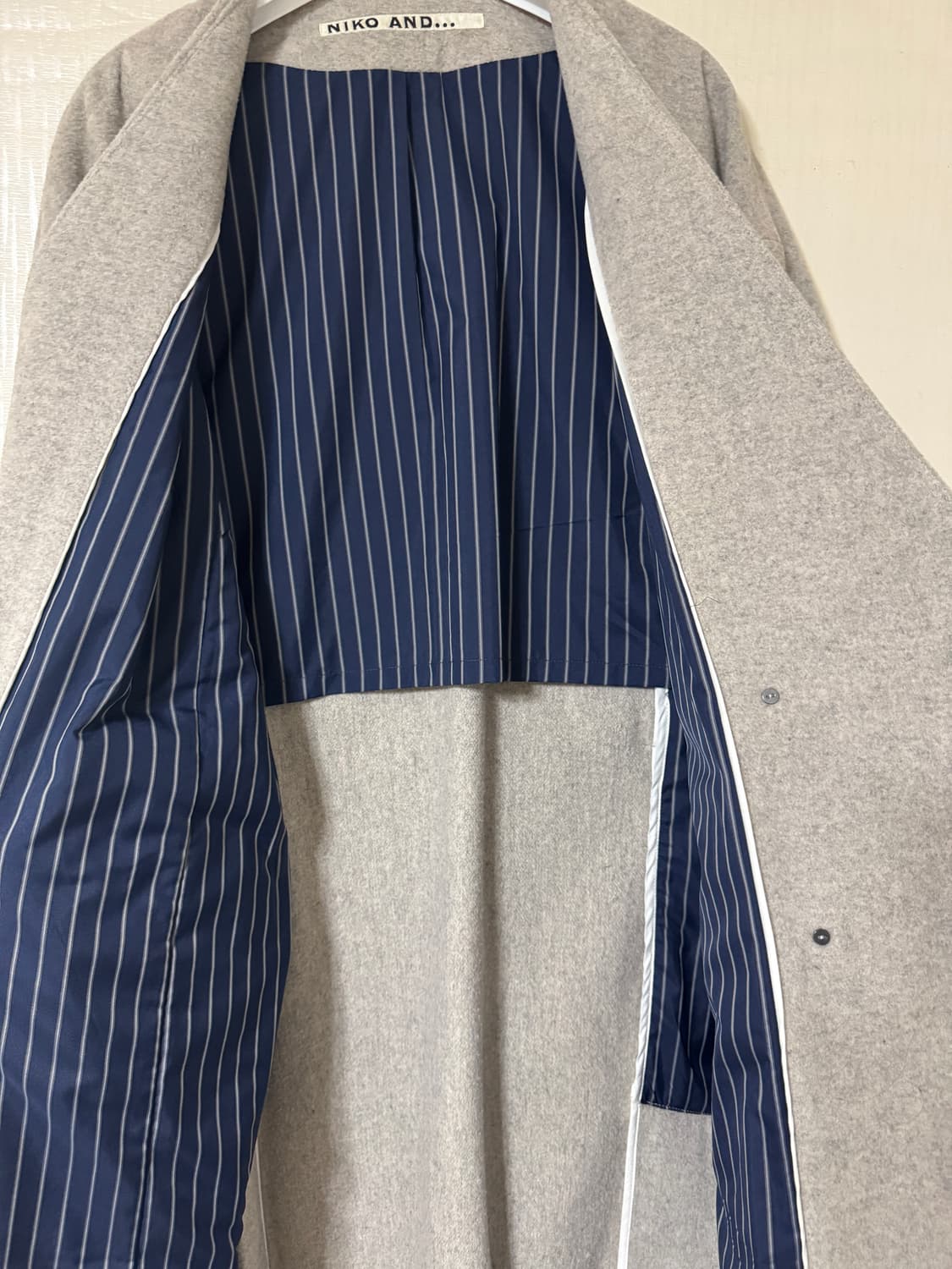 니코앤드 노카라 울블렌드 코트 상품이미지3