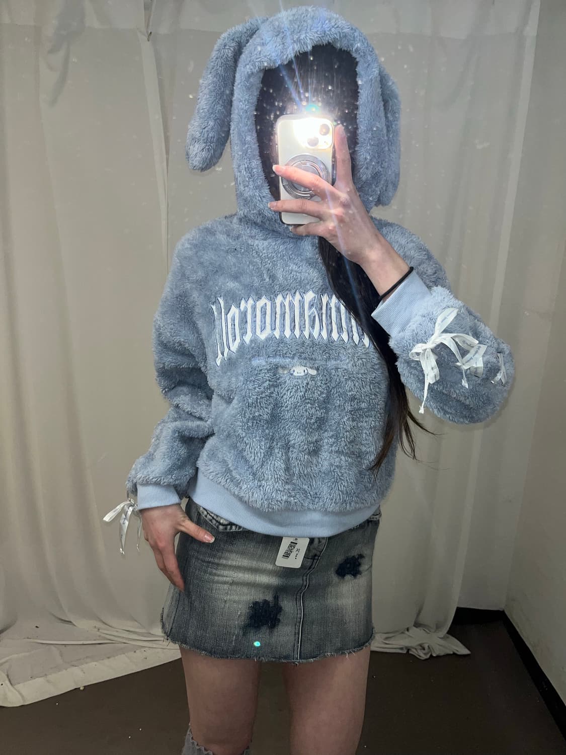 시나모롤 후리스 후드티 상품이미지2