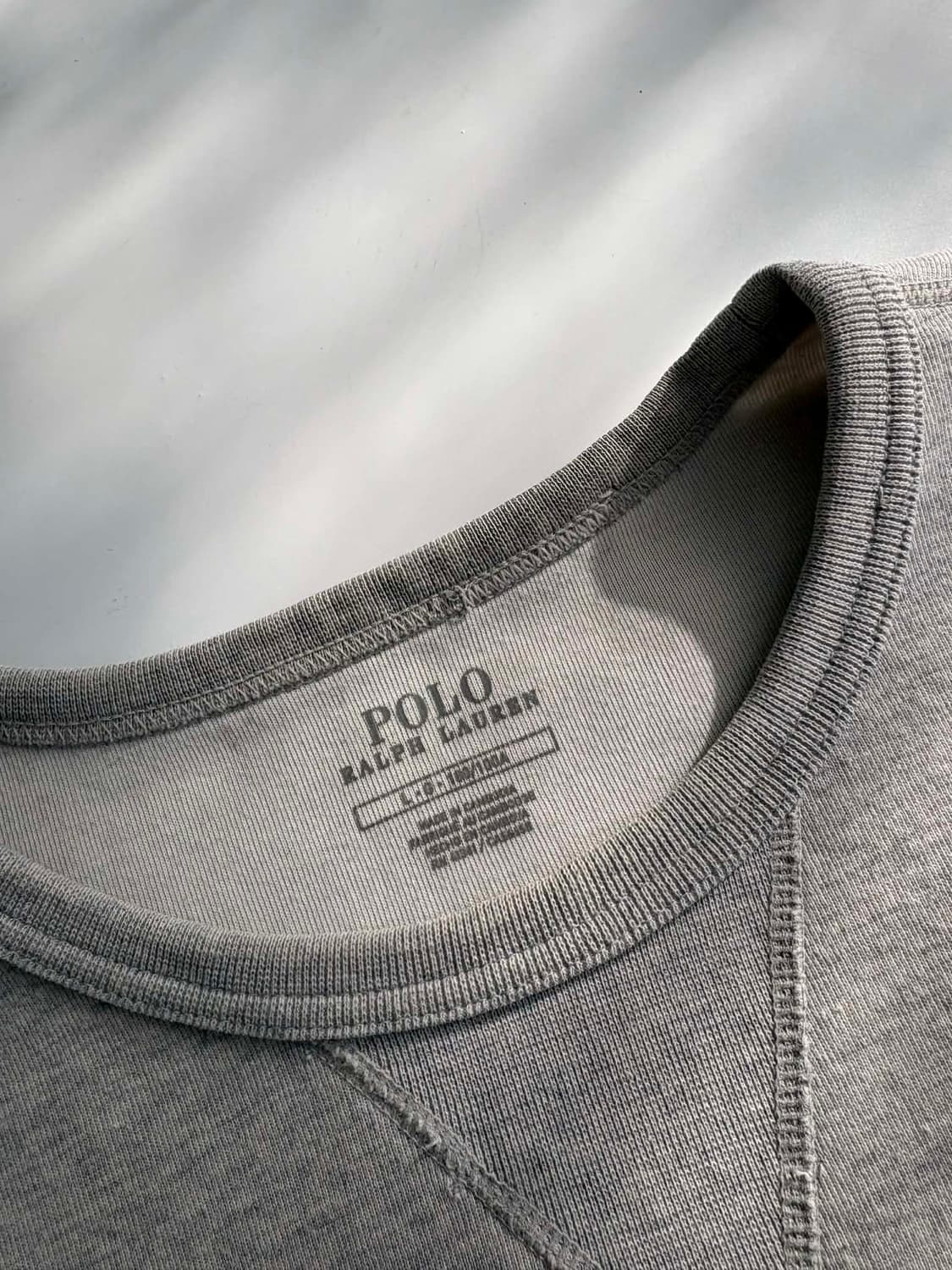 [L] 폴로 랄프로렌 그레이 크루넥 맨투맨 스웻 셔츠 상품이미지3
