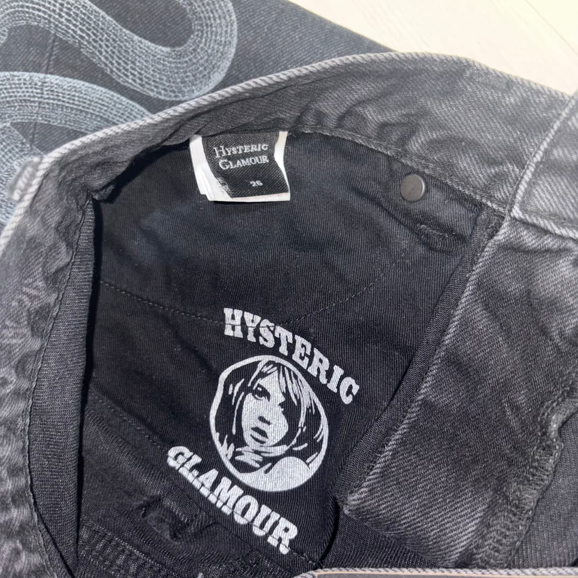 히스테릭글래머 SNAKE LOOP 스네이크 데님 스커트 상품이미지6