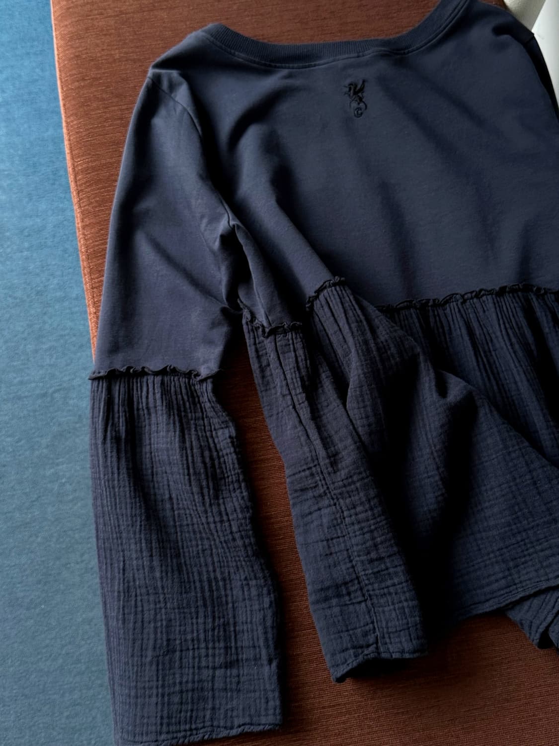 Design panel wide L/S top 상품이미지8