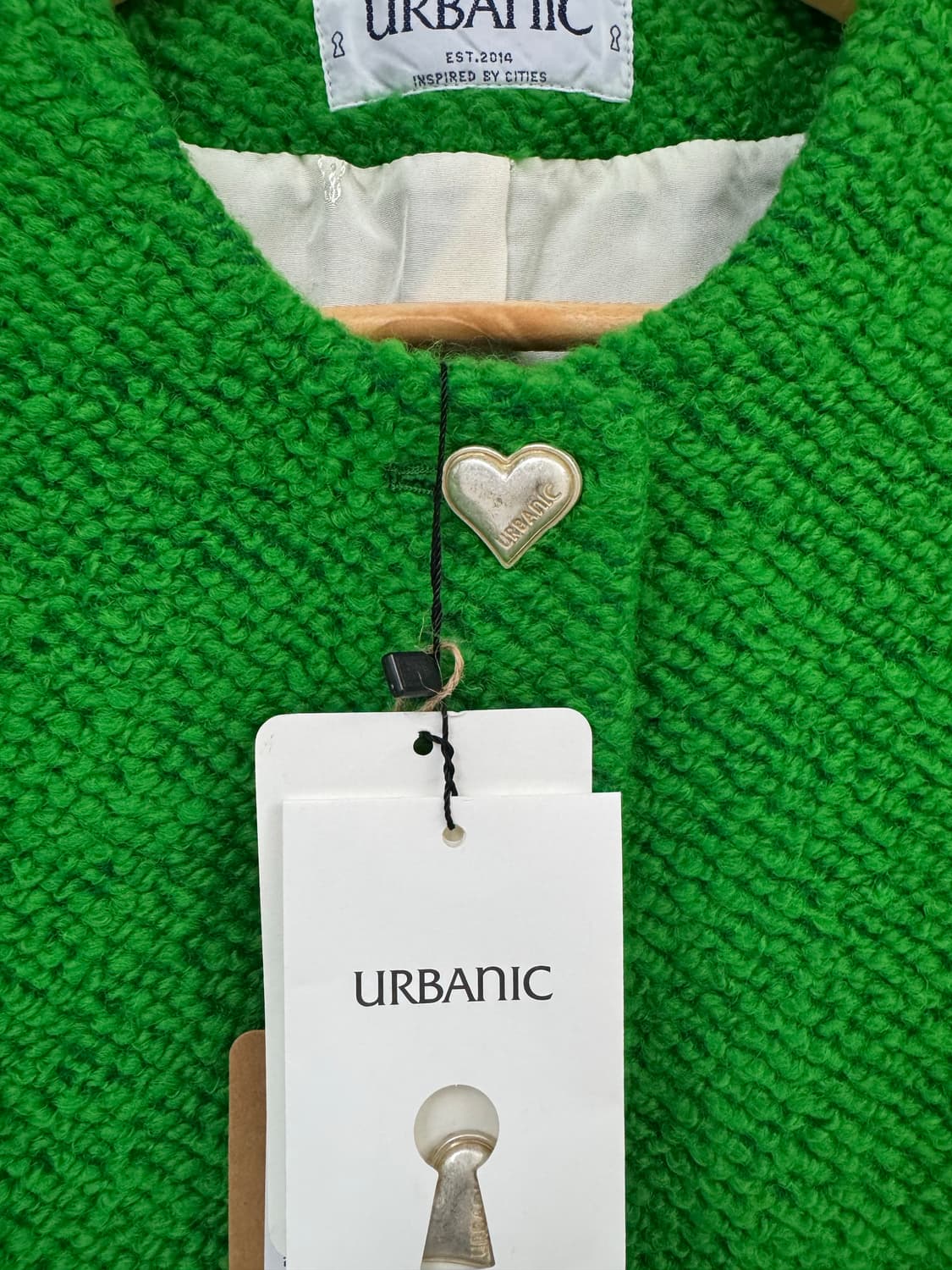얼바닉30 urbanic 부클 트위드 레이몬드 자켓 그린 새상품 상품이미지6