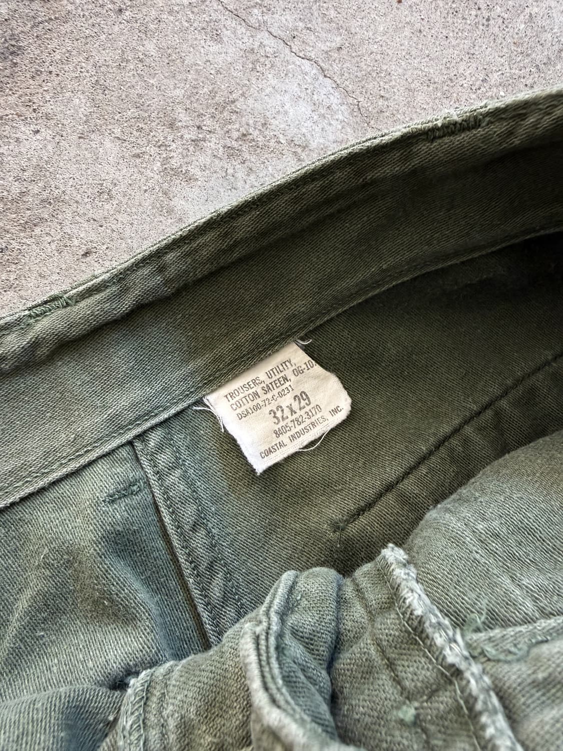 70s U.S Army OG-107 Cotton Utilit Pants 상품이미지5