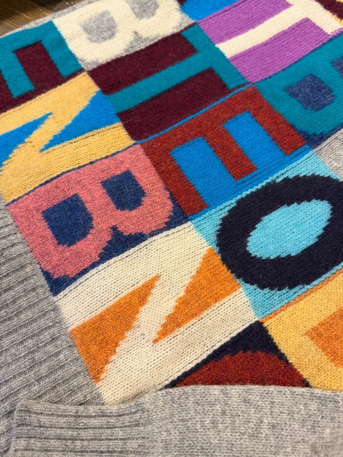 베네통 그래픽 니트 55~66 상품이미지10