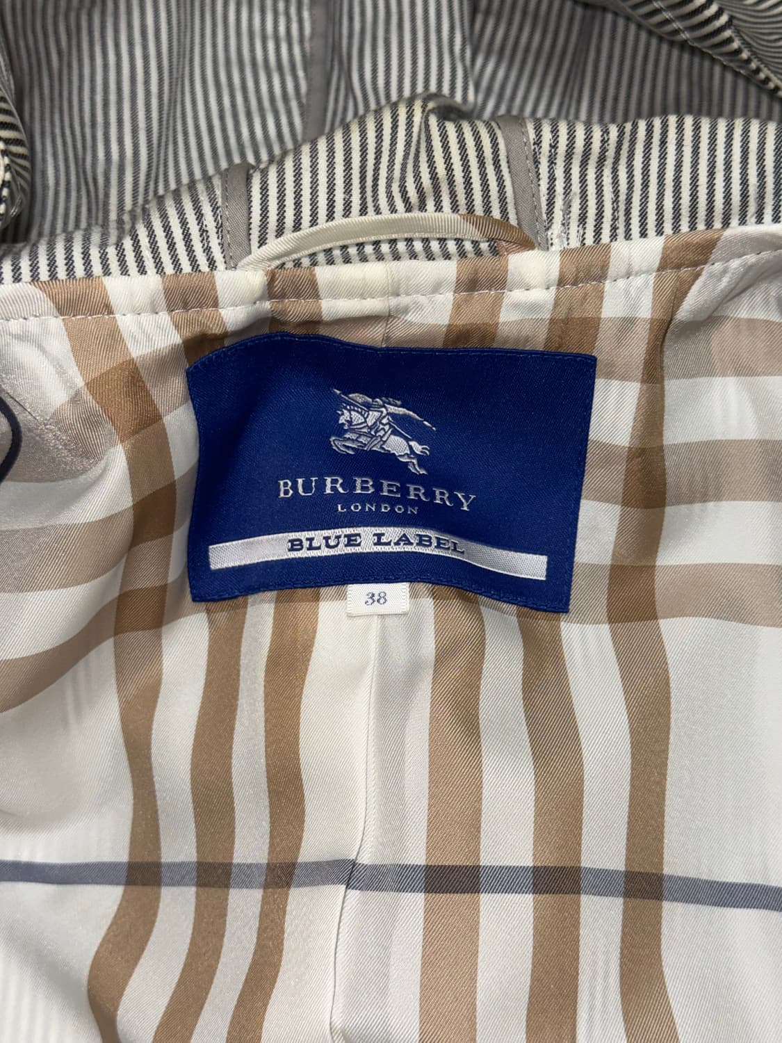 빈티지 버버리 우비 / 스트라이프 패턴 / 일본 현지 구매 상품이미지3