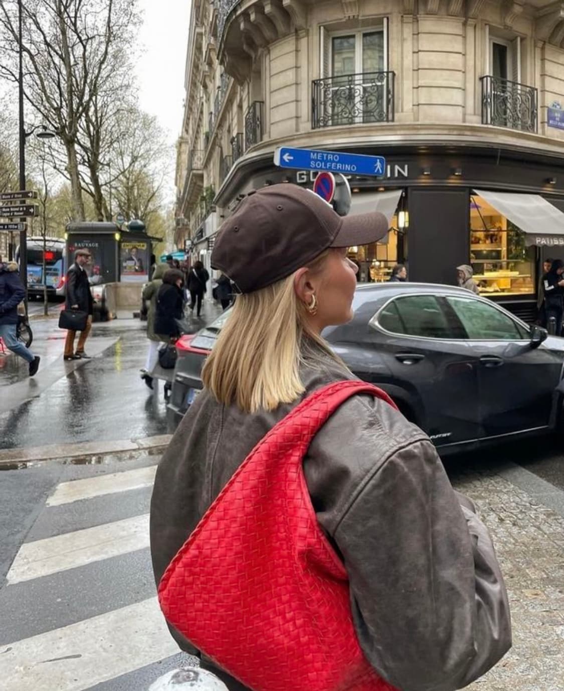 [A 정품] 보테가베네타 호보백 스몰 호보백 레드 상품이미지10