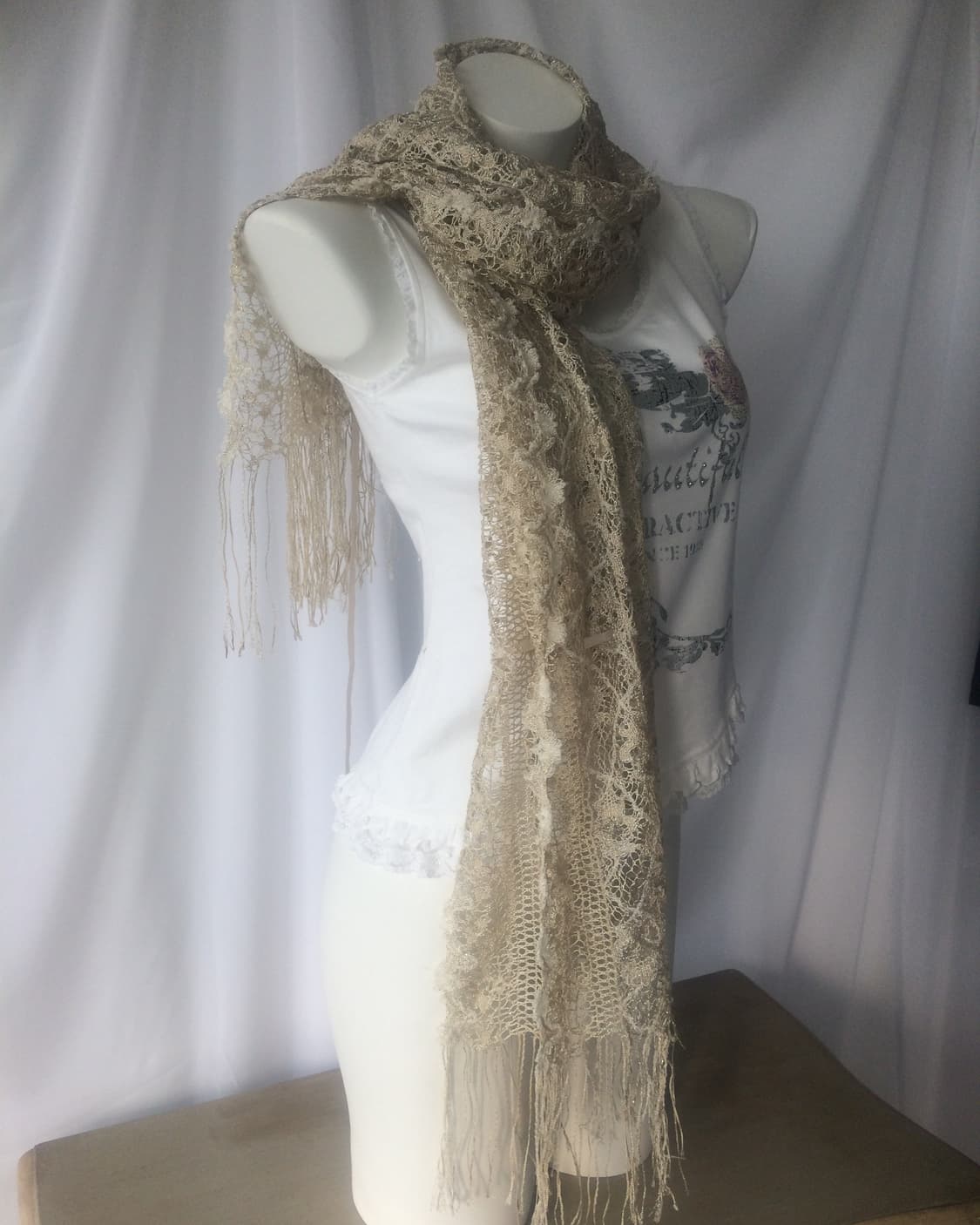 tied shirring point scarf 상품이미지3
