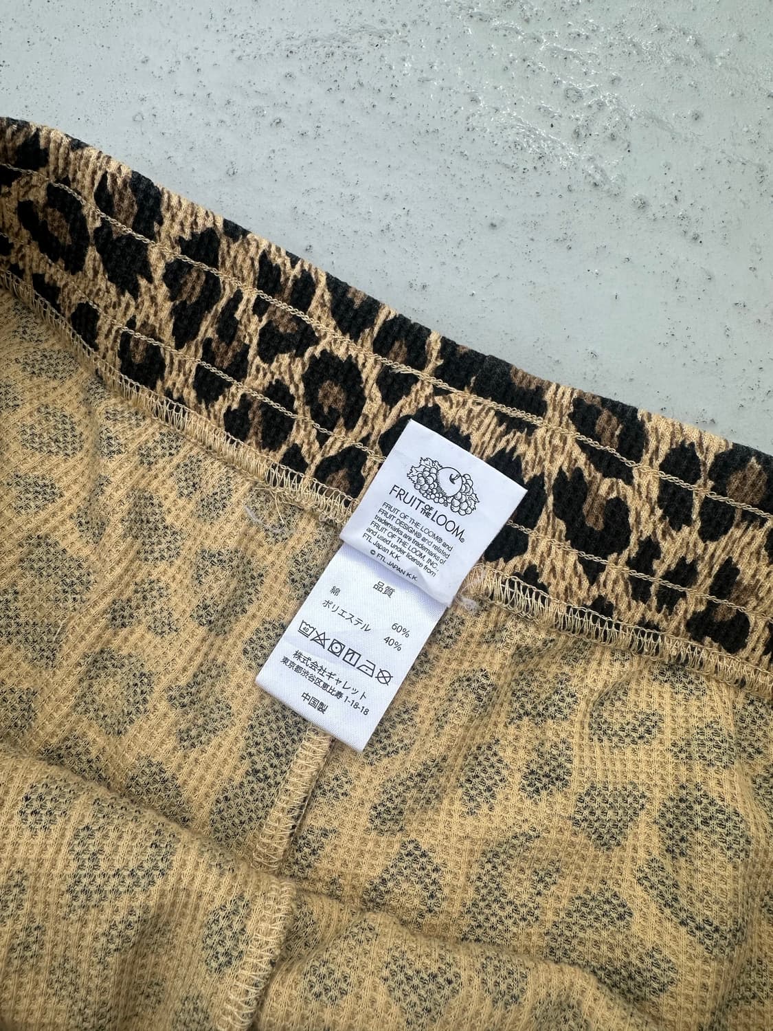 JP 프룻 오브 더 룸 레오파드 호피 반바지 m 상품이미지3