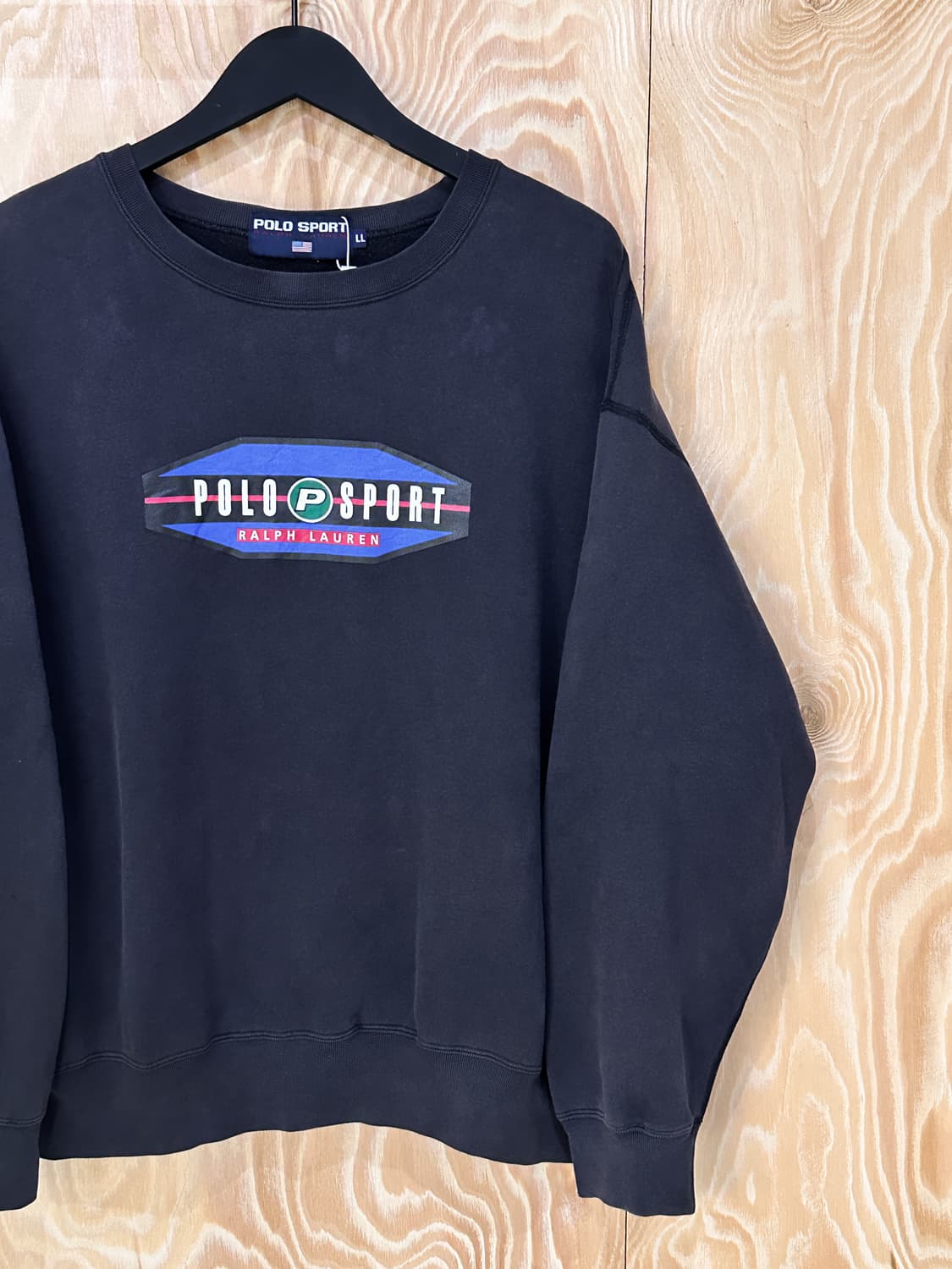  폴로스포츠 90"s 재팬 스펠 로고 스웻셔츠 상품이미지3