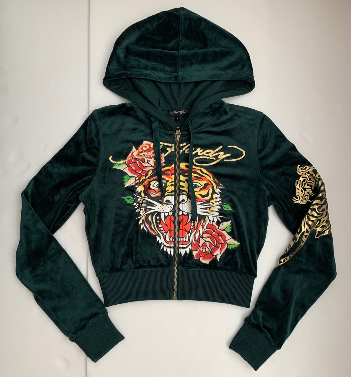 [새제품] 에드 하디 벨벳 벨루아 후드집업 상품이미지2