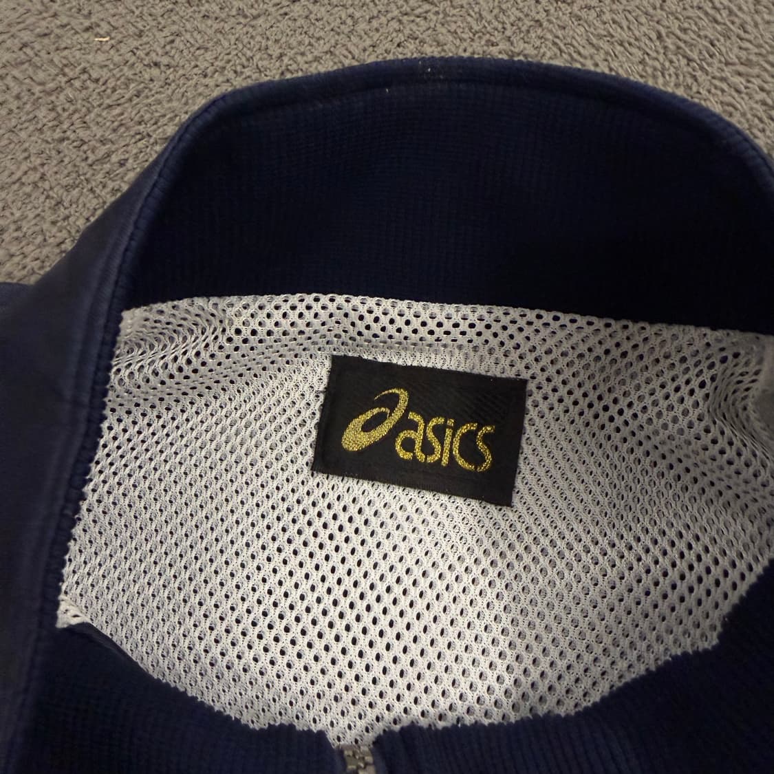 [ 정품/M ] 아식스 올드스쿨 국대 로고 배색 바람막이 상품이미지4