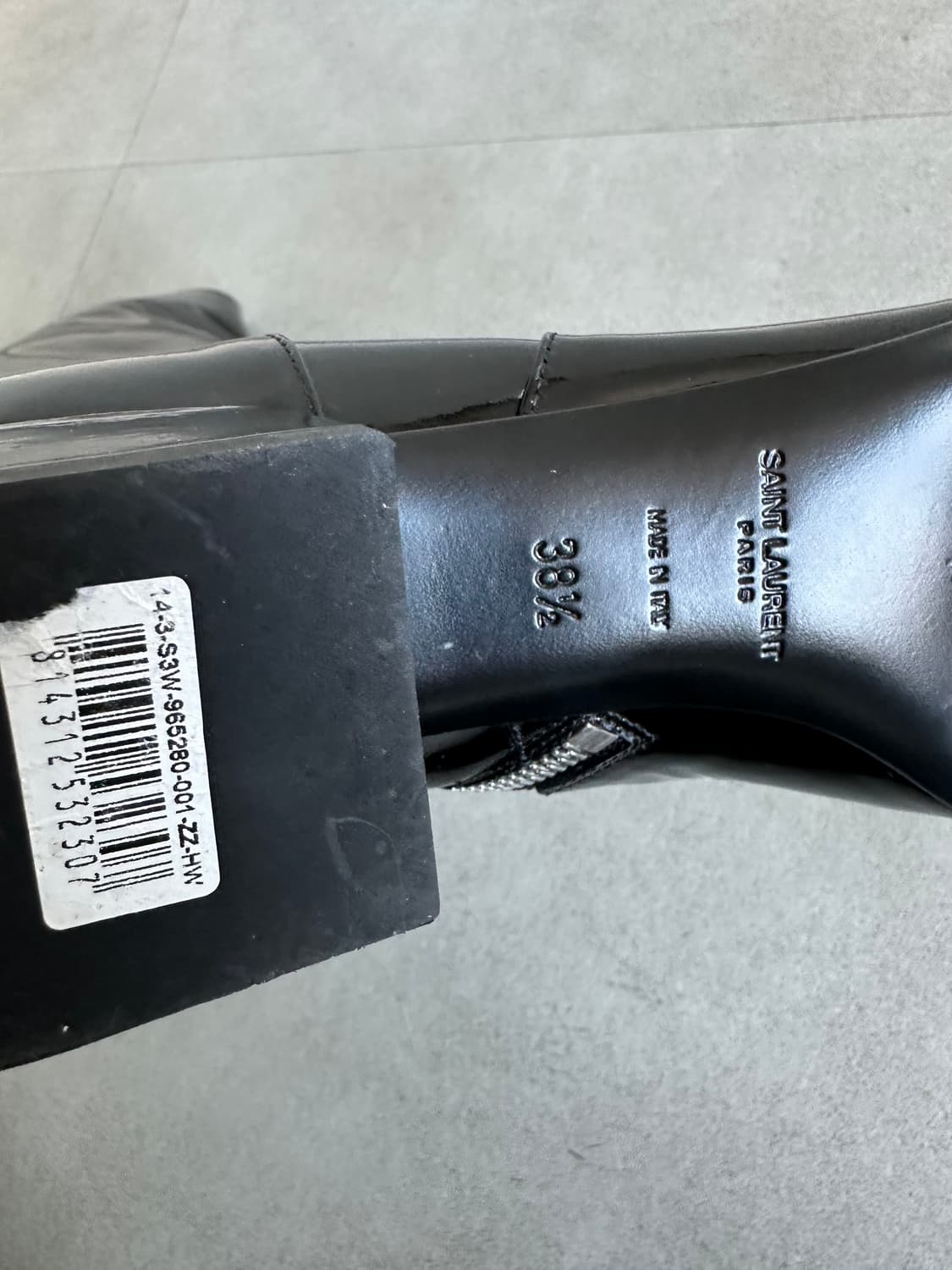 생로랑 에디슬리먼 페이던트 레더 런웨이 롱부츠 상품이미지8