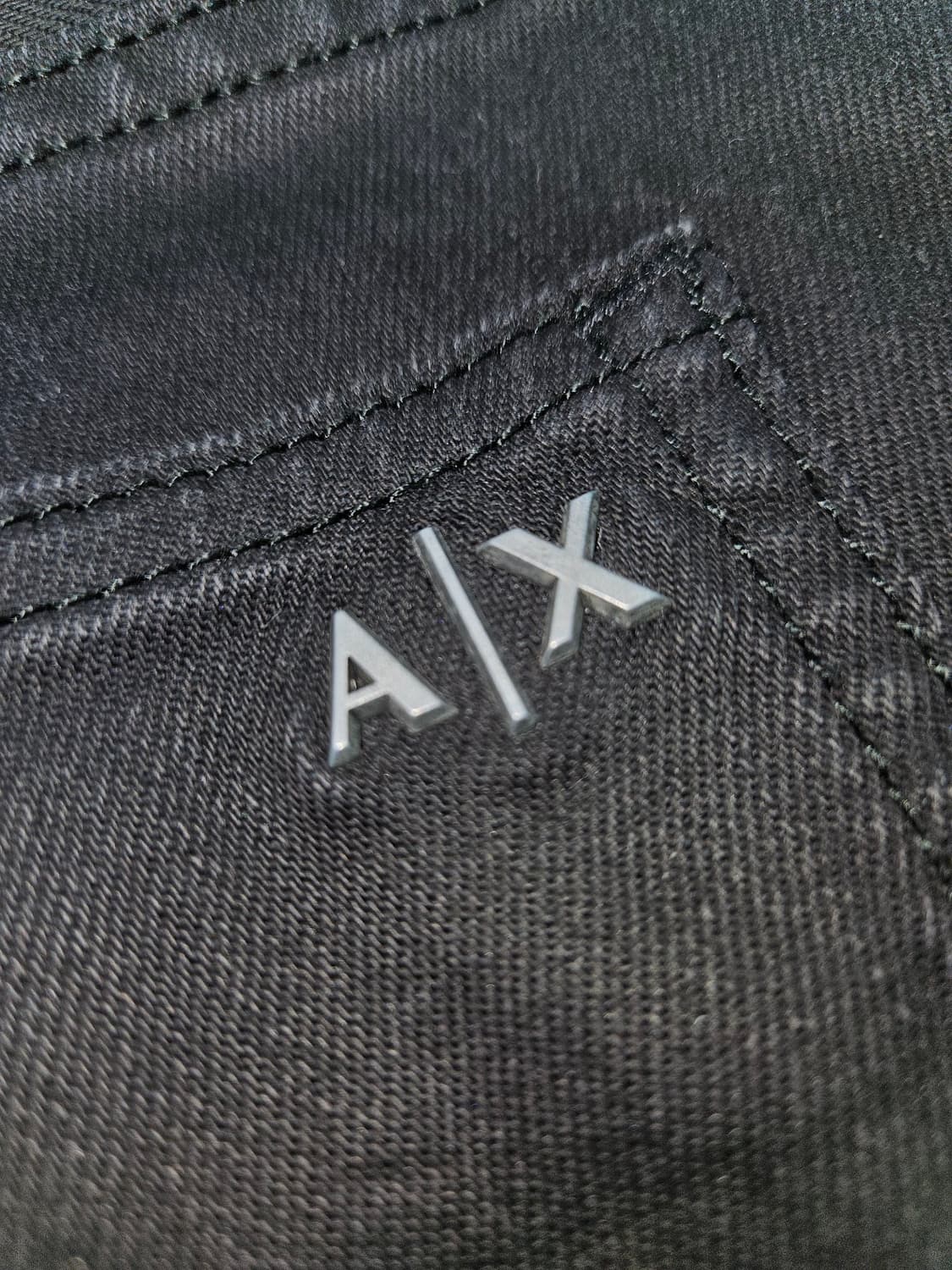 아르마니 익스체인지 AX 가죽패치 데님팬츠 청바지 밴딩 34 백화점 정품 상품이미지2