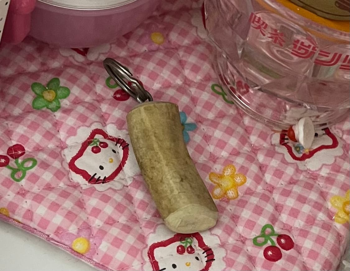 고전 빈티지 산타 사슴뿔 키링 키체인 노르웨이 유럽 핸드페인팅 스트랩 상품이미지2