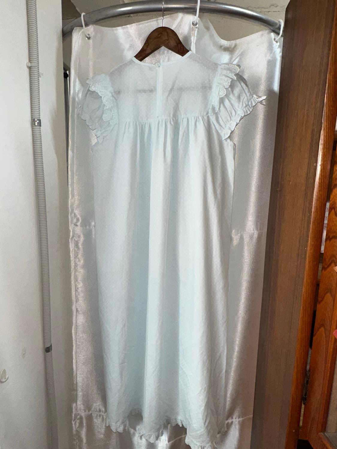 퓨어 스카이블루 레이스 원피스 상품이미지6