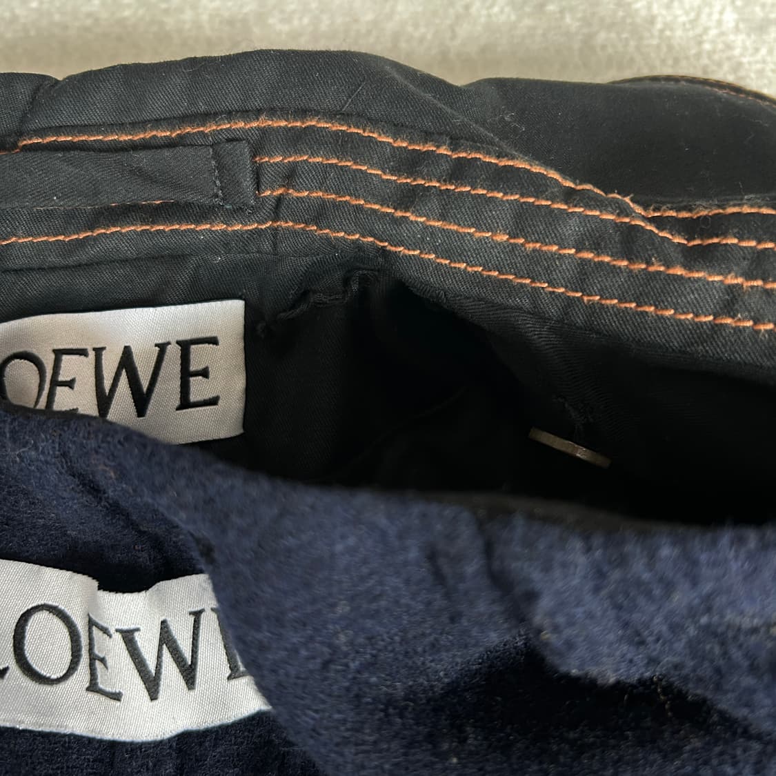 로에베 블랭킷 트렌치코트 체크 배색 36 상품이미지7