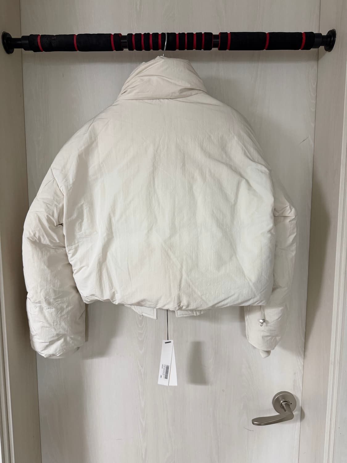 여성용 노이어 크롭 레이어드 푸퍼 자켓 38 화이트 상품이미지2