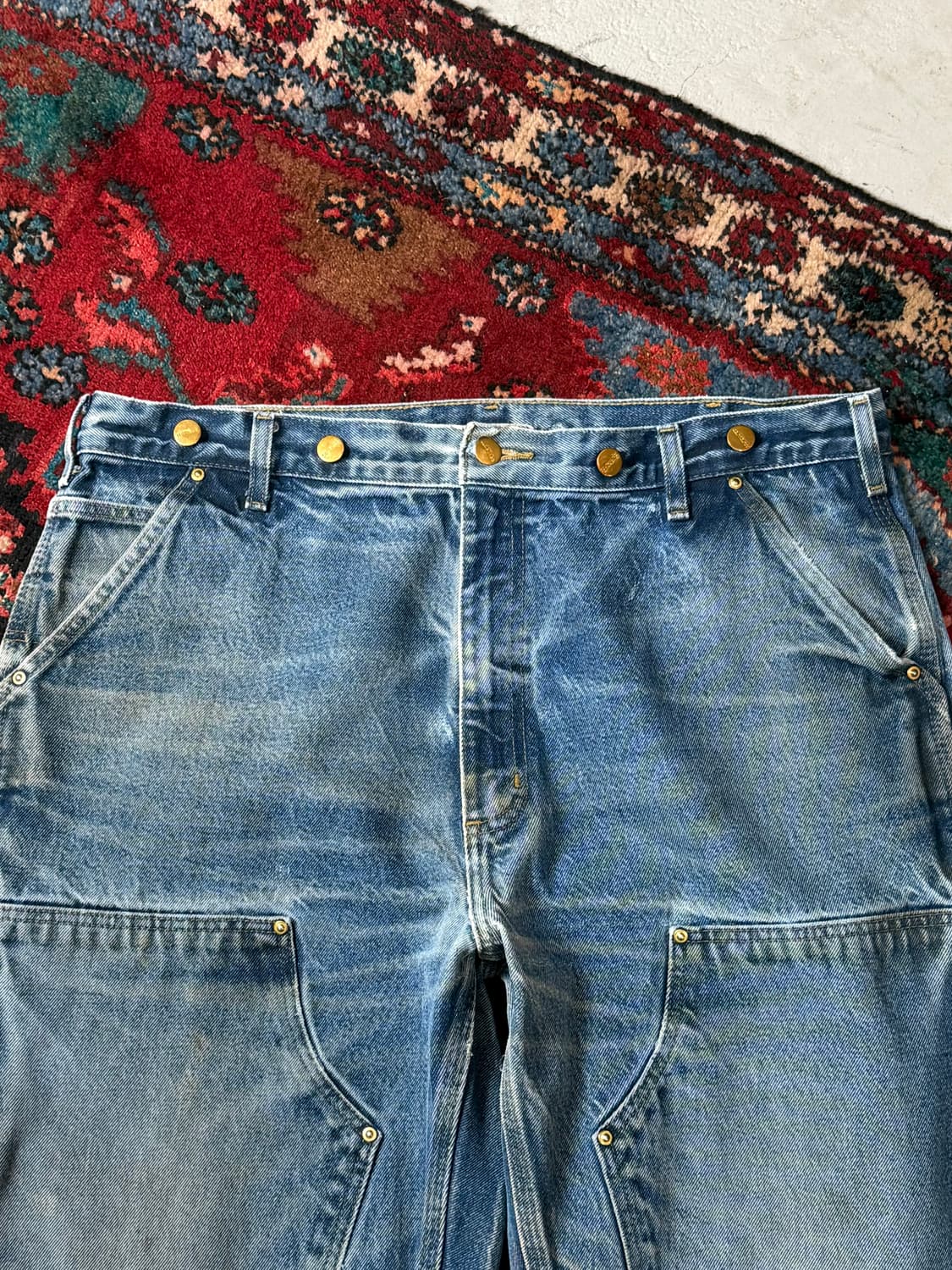 OG 칼하트 데님 더블니 칼하트 워크팬츠 썩블니 상품이미지5