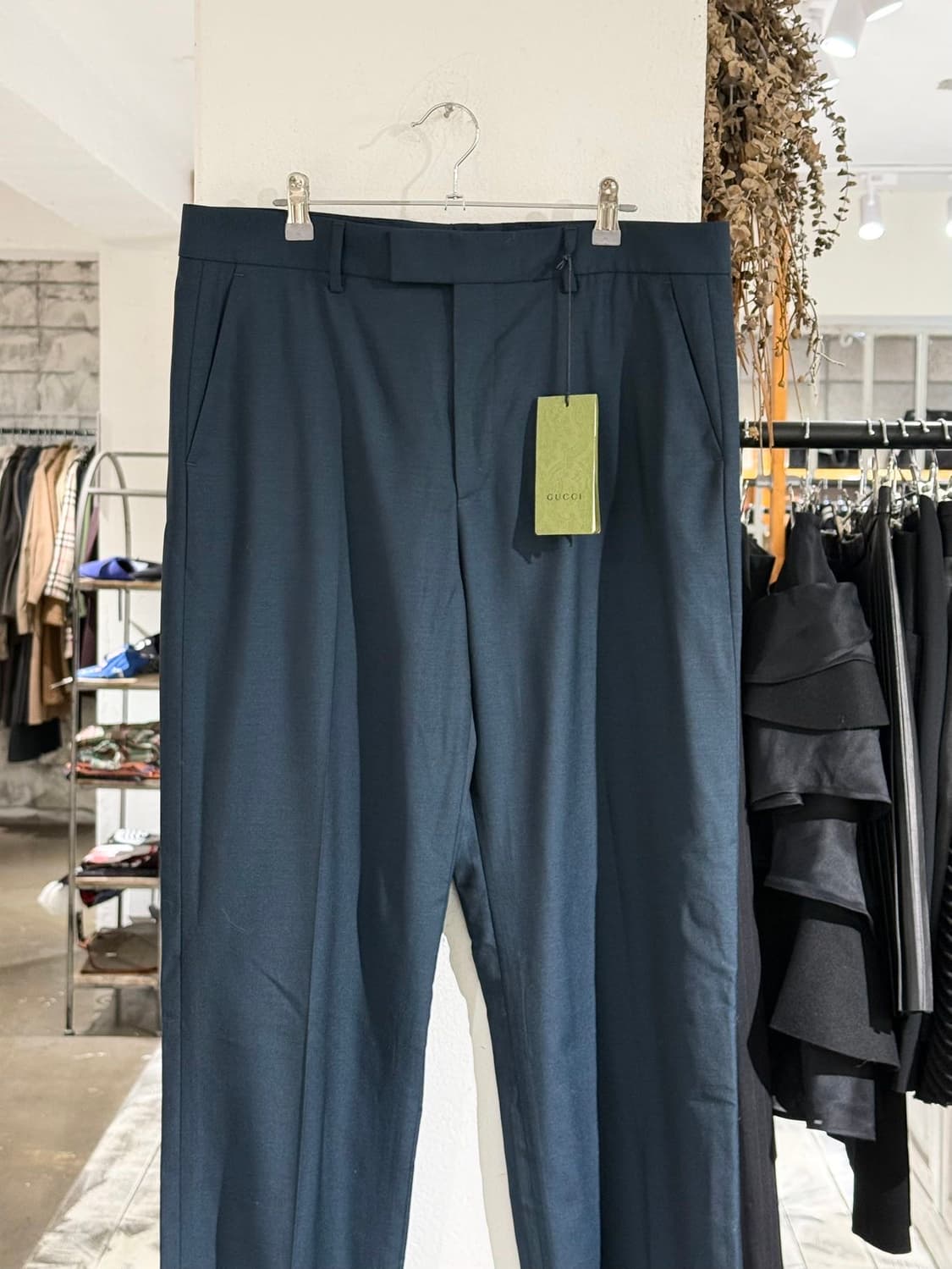 구찌 유니폼 다크그린 포멀 트라우저 팬츠 상품이미지2