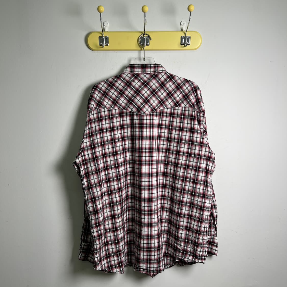 00's JPN VTG 빈티지 패치워크 체크 셔츠 3XL 상품이미지2