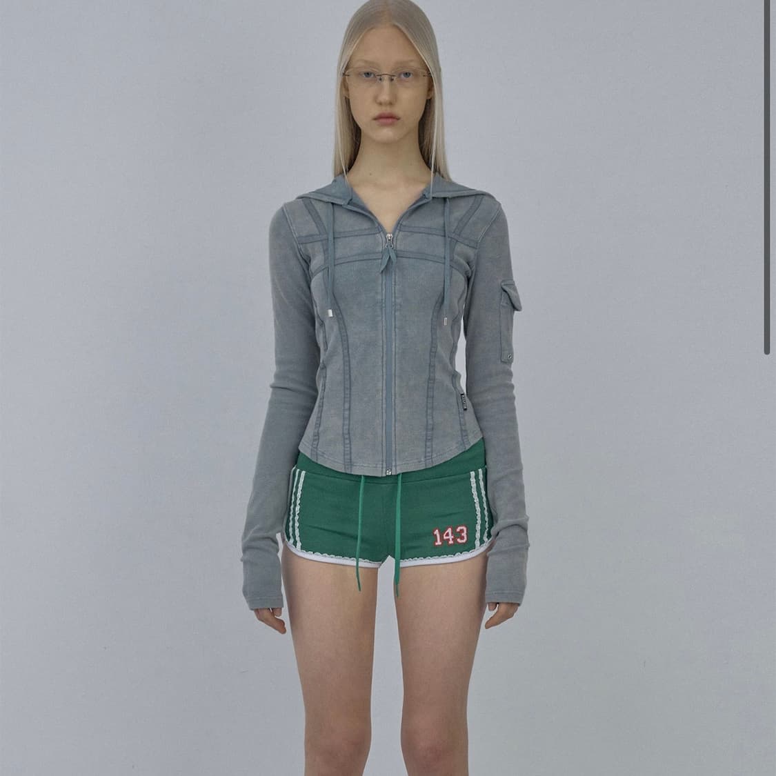 스컬프터  Washed Bondage Hoodie Washed Sage 상품이미지1