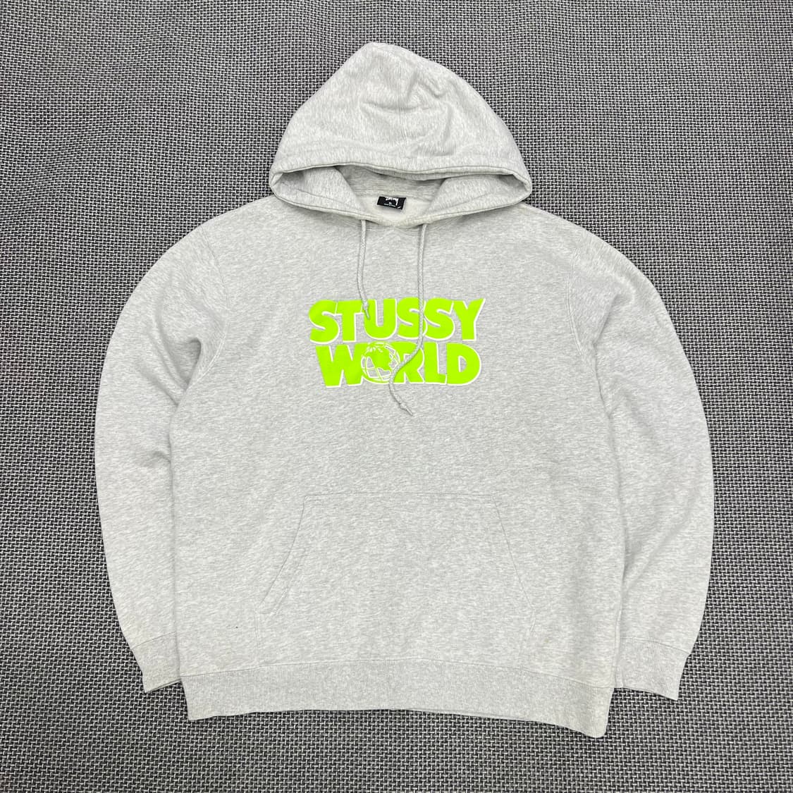 스투시 월드 그레이 후드 상품이미지1