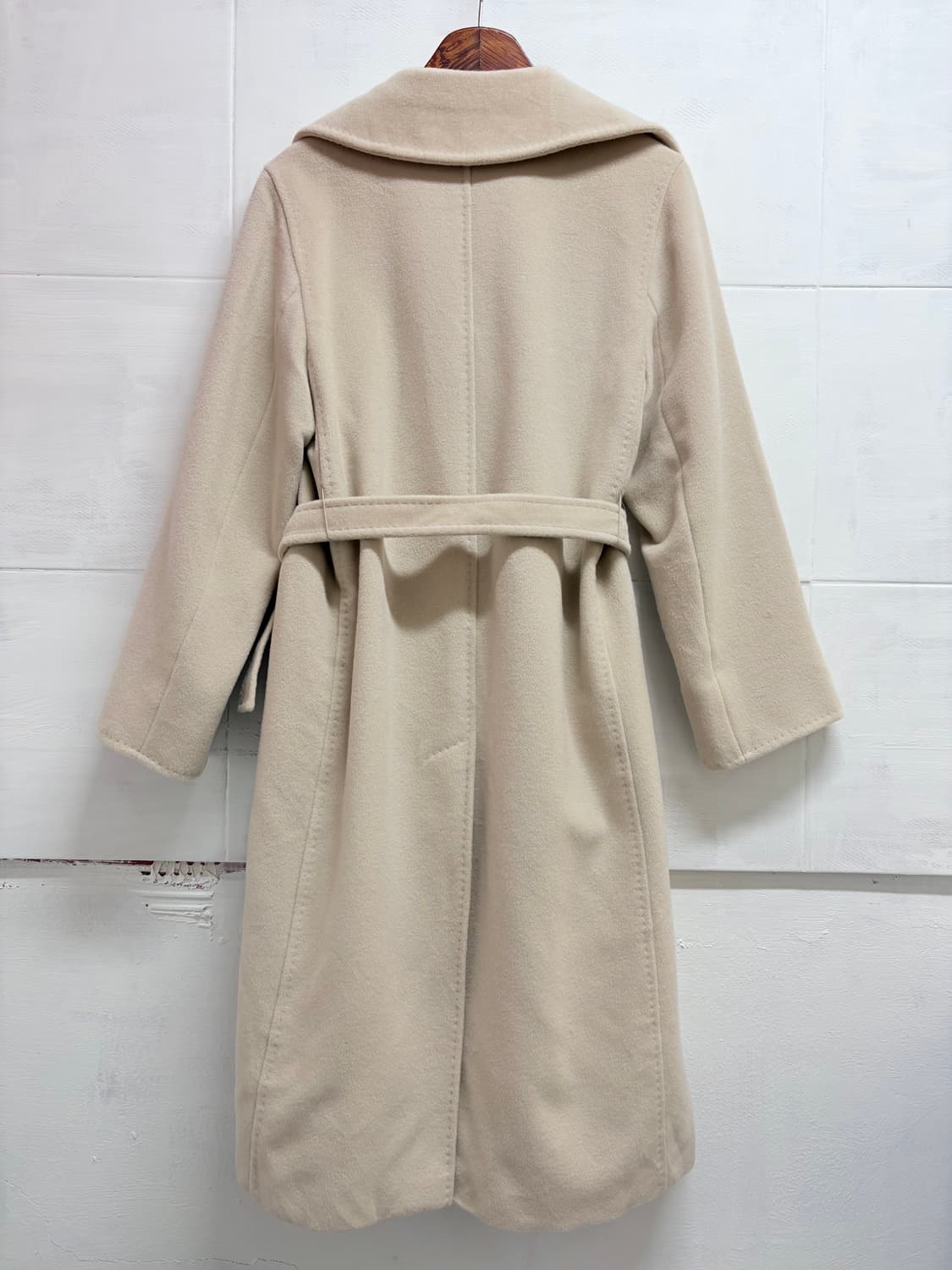 MAXMARA 막스마라 벨티드 로브 울 캐시 코트 (34) 상품이미지7