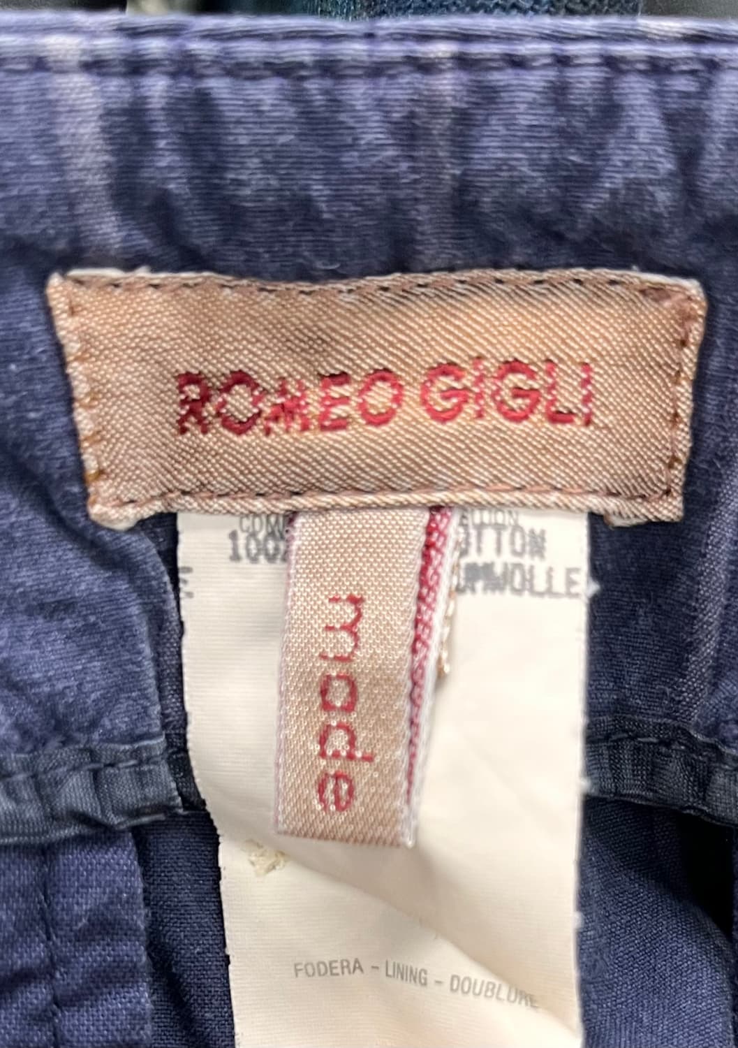 ROMEO GIGLI 스트라이프 부츠컷 바지 38 상품이미지4