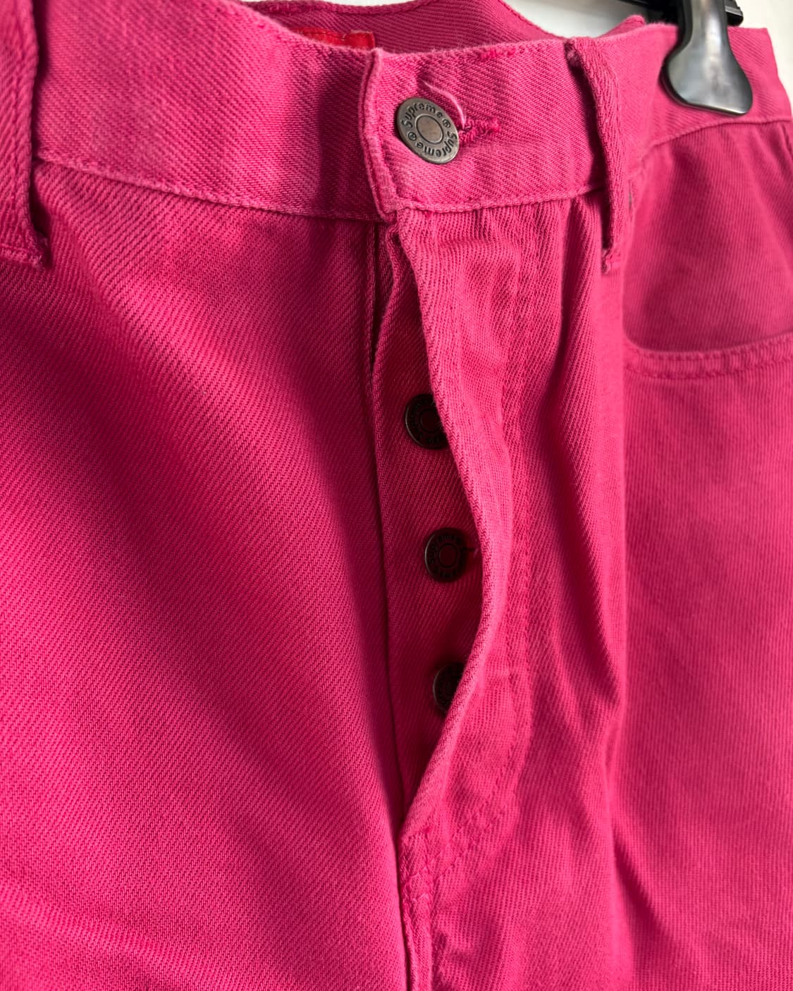 슈프림 스타 로고 데님팬츠 핑크 34 상품이미지4