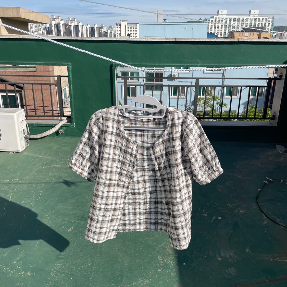 모리걸 체크블라우스+나시 상의세트 상품이미지7