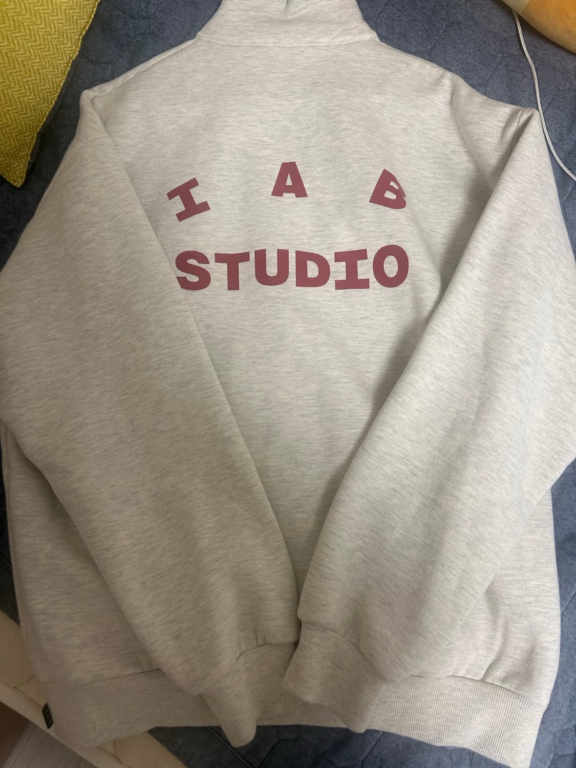 아이앱 스튜디오 반집업 하프집업 버건디 IAB 상품이미지4