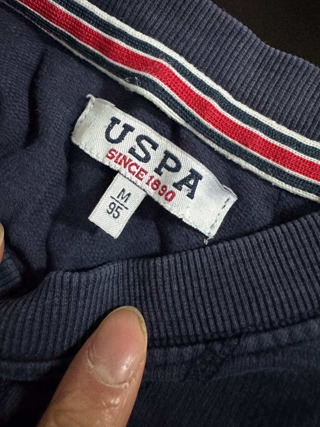 여성 US 폴로 포니 로고 긴팔 롱 슬리브 맨투맨 M 네이비 상품이미지3