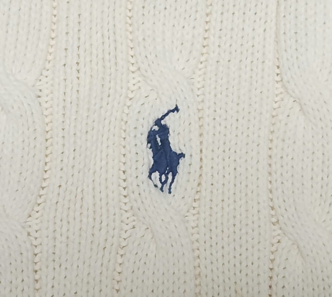 POLO 아이보리 꽈배기 니트(M) 상품이미지4