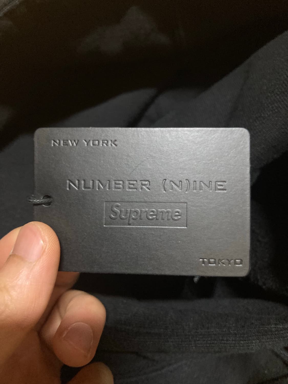 슈프림 x 넘버나인 후드 블랙 xl 상품이미지5