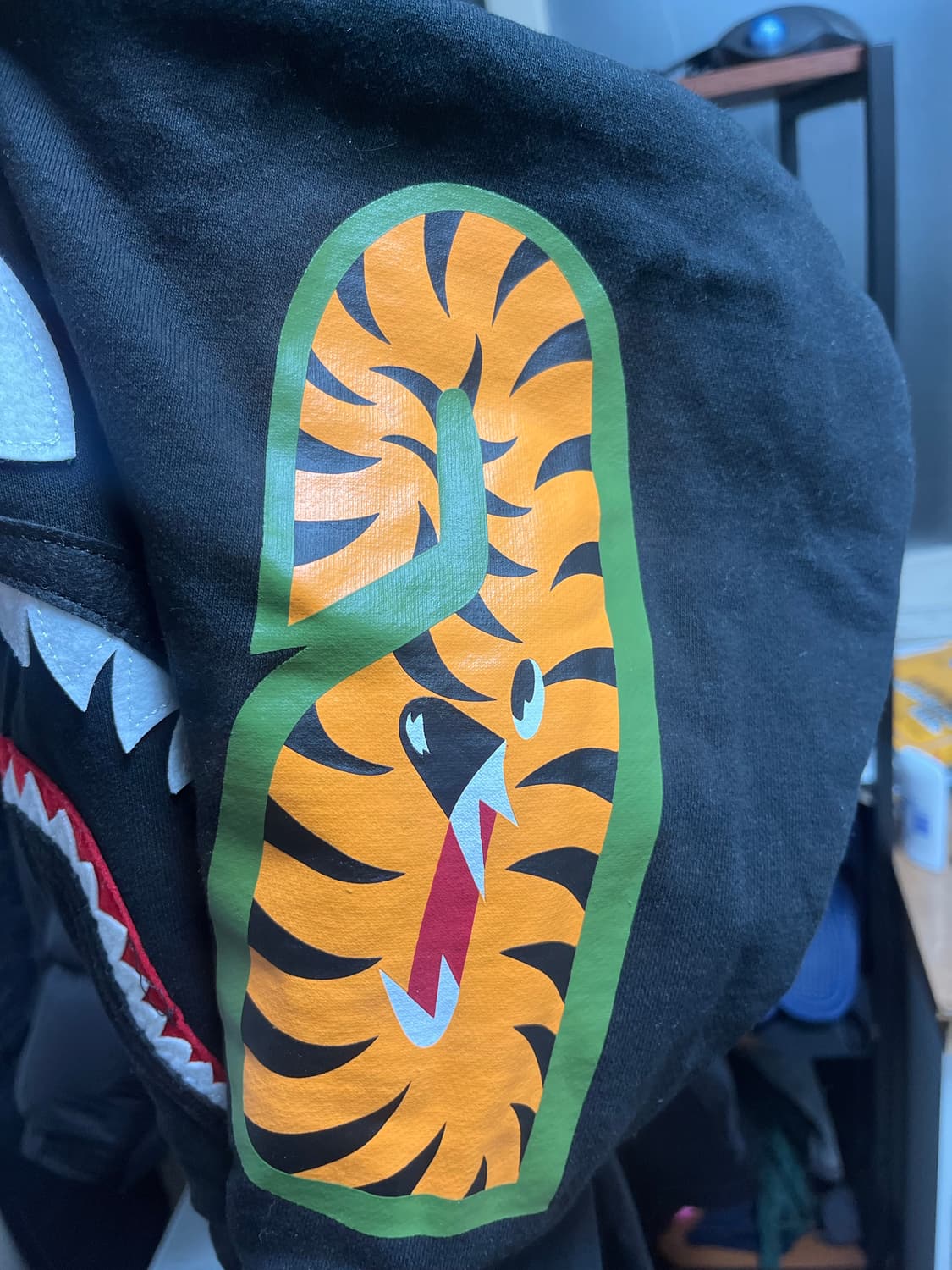 베이프 샤크후드 2XL 블랙 상품이미지3