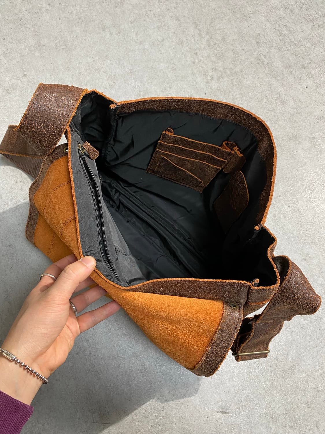 [41*35] FOSSIL 파슬 빈티지 레더 크로스백 상품이미지5