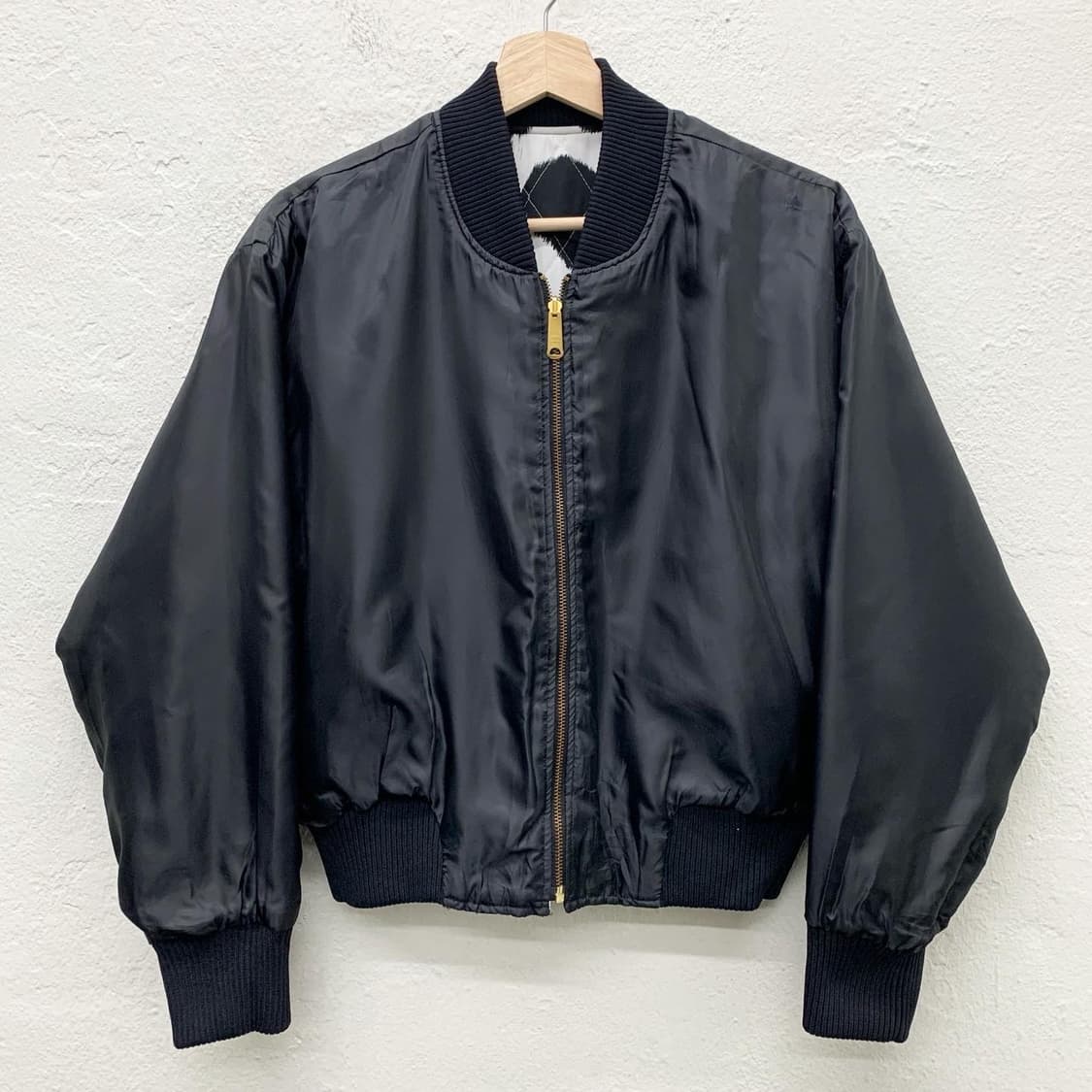 JPN 빈티지 밀크카우 퀄팅 리버시블 크롭 봄버자켓 상품이미지5