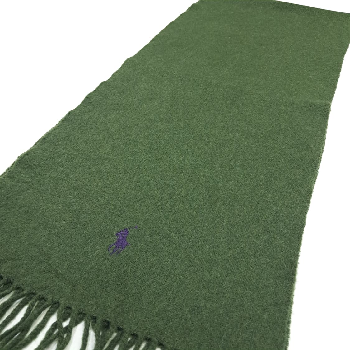 MX256 폴로 랄프로렌 올리브그린 캐시미어 램스울 목도리 머플러 상품이미지2