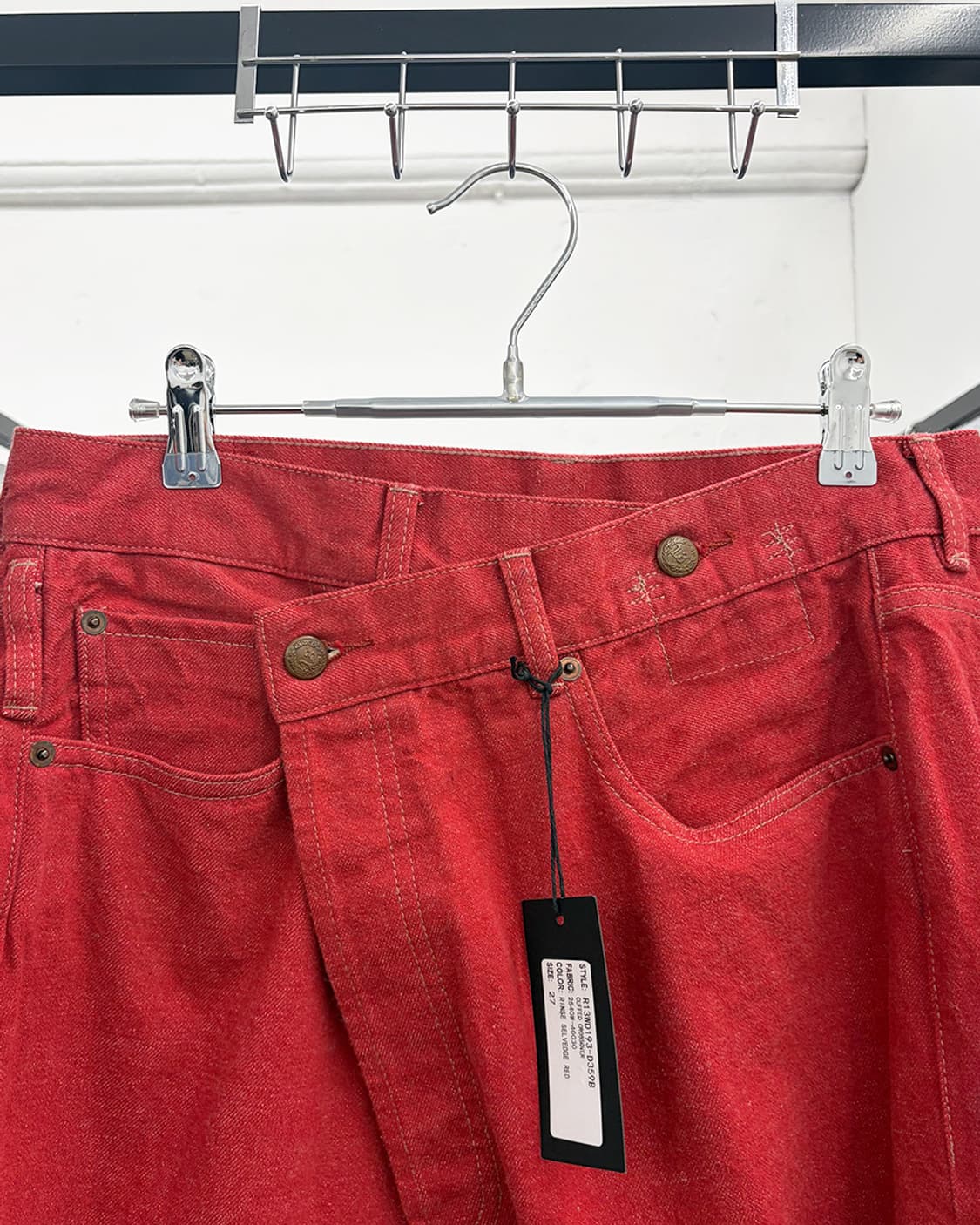 R13 커프드 크로스오버 롤업 진 상품이미지3