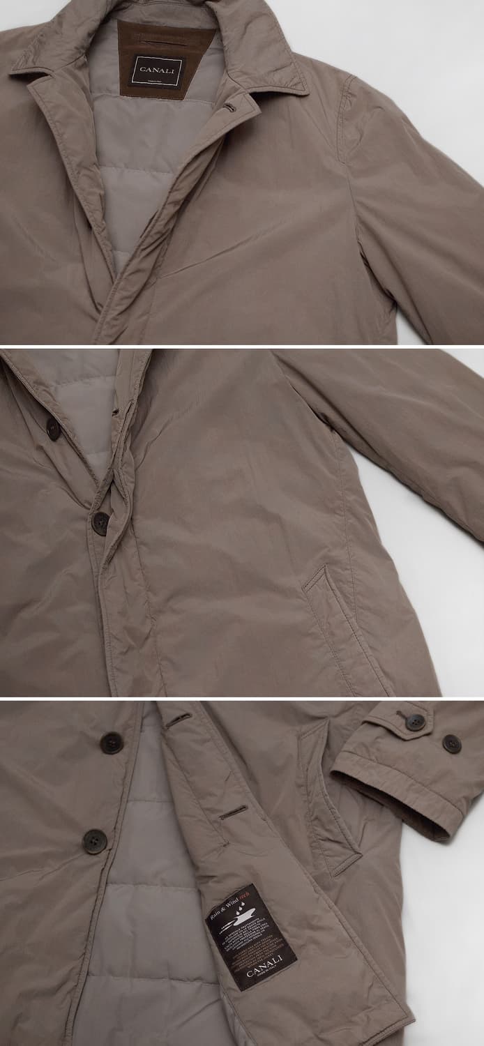 까날리 이태리 테크쉘 구스다운 클래식 패딩 코트 (50 / 100+) 상품이미지8